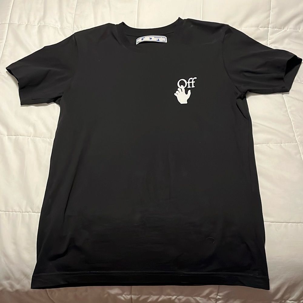 2013 vintage off white marker arrow t-shirt